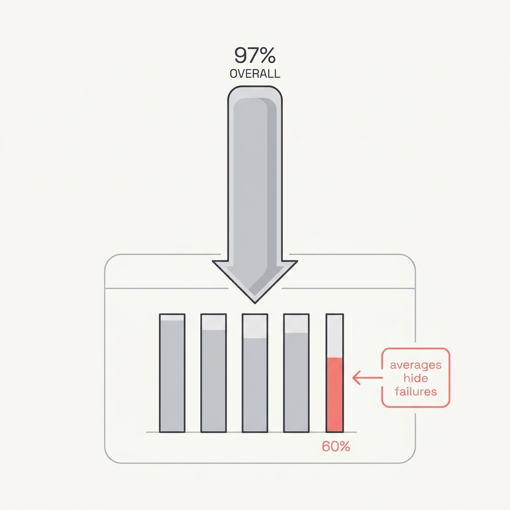 Diagram explaining Averages Lie