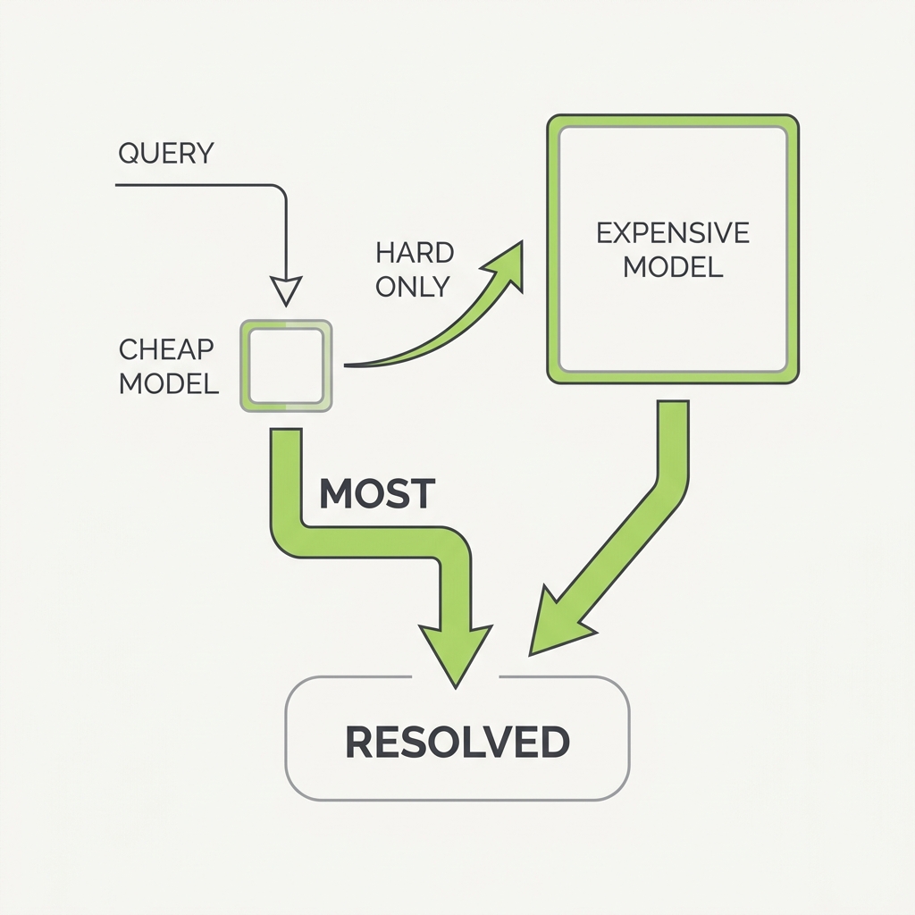 Diagram explaining Cascade Before You Escalate