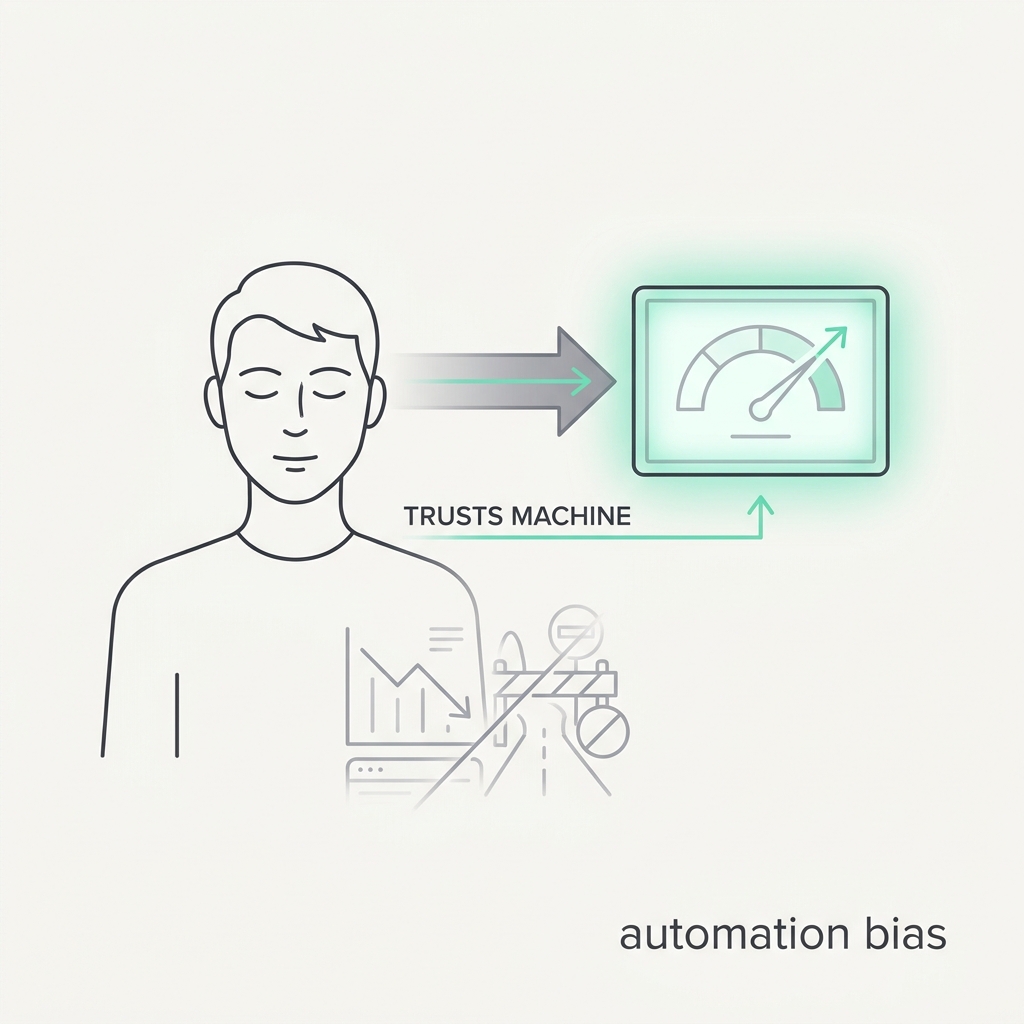 Diagram explaining Automation Bias
