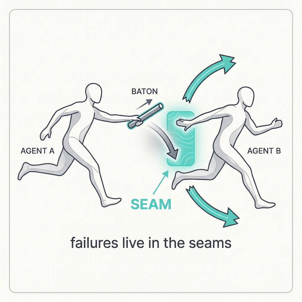 Diagram explaining The Handoff Is the Hard Part